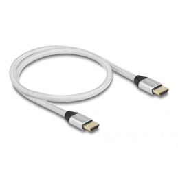 DeLock Ultra High Speed HDMI Cable 48 Gbps 8K 60 Hz 0,5m certified Silver