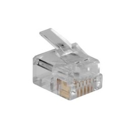 ACT RJ12 (6P/6C) modulaire connector for round cable with stranded conductors 25db/csomag