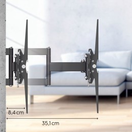 Hama FITV Wall mount full motion 65" Black