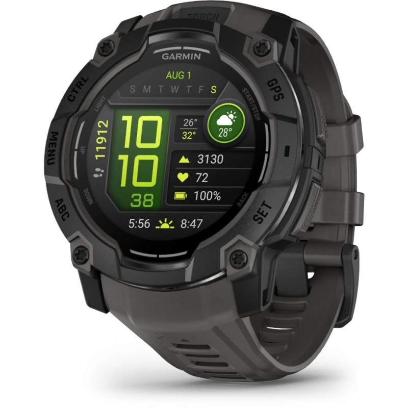 Garmin Instinct 3 50mm AMOLED Black with Charcoal Band