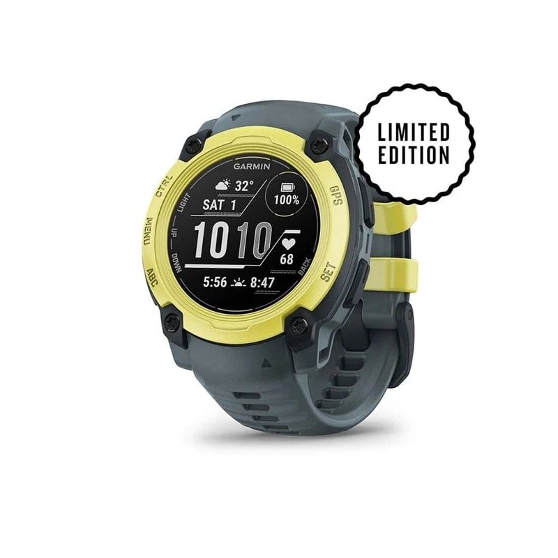 Garmin Instinct E 40mm Yellow with Grey Silicon Band