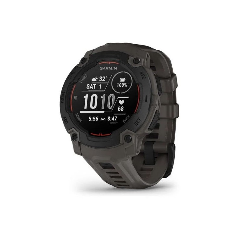 Garmin Instinct E 45mm Black with Dark Grey Silicon Band
