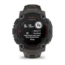 Garmin Instinct E 45mm Black with Dark Grey Silicon Band