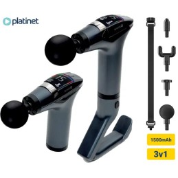 Platinet Massage Gun Pro 1500mAh Silver