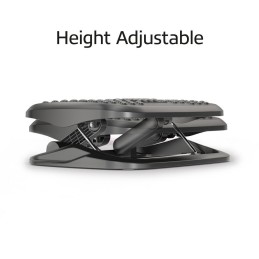 ACT AC8020 Ergonomic Height Adjustable Footrest with Massage Rollers