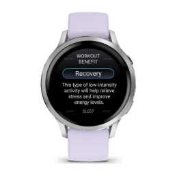 Garmin Venu 4 41mm Silver with Periwinkle Silicone Band