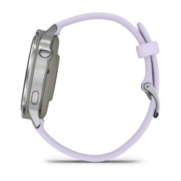 Garmin Venu 4 41mm Silver with Periwinkle Silicone Band