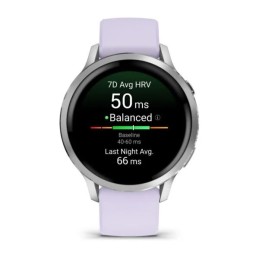 Garmin Venu 4 41mm Silver with Periwinkle Silicone Band