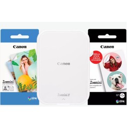 Canon Zoemini 2 Wireless Mobil Fotónyomtató Pearl White Bundle