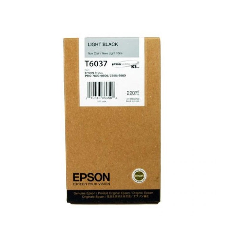 Epson T6037 világos fekete eredeti tintapatron