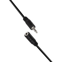 Logilink 3.5mm 3-Pin/M to 3.5mm 3-Pin/F audi cable 10m Black