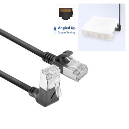 ACT CAT6A U-FTP Patch Cable 1m Black