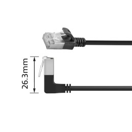 ACT CAT6A U-FTP Patch Cable 1m Black