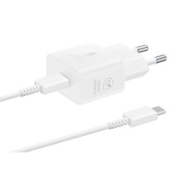Samsung 25W PD Power Adapter with USB-C cable White