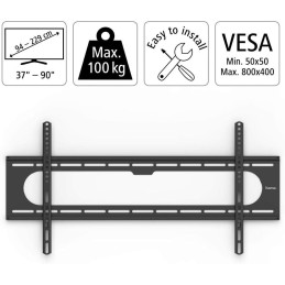 Hama Strong Fix TV Wall Bracket 800x400 229cm 90" Black