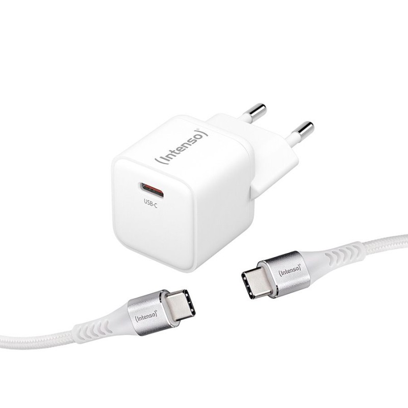 Intenso W30C GaN adapter + C315C cable 1,5m White
