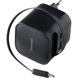 Intenso Compact Fast Charger 65W USB-C/USB-A Black