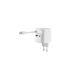 Intenso Compact Fast Charger 65W USB-C/USB-A White