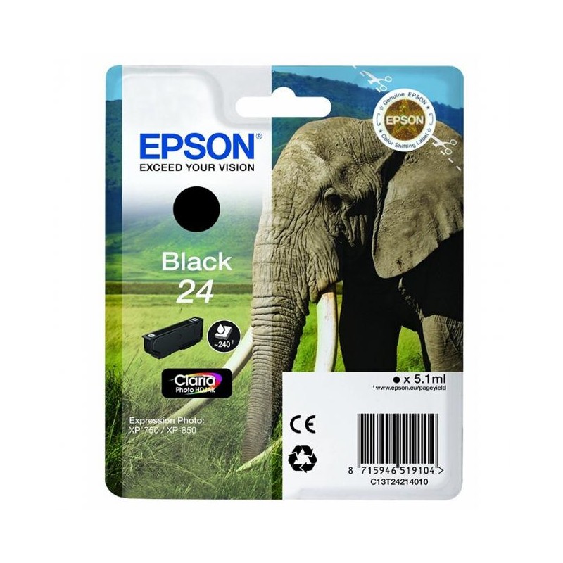 Epson T2421 fekete eredeti tintapatron