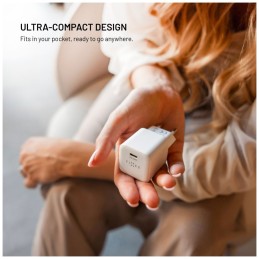 FIXED mini USB-C GaN töltő 65W fehér