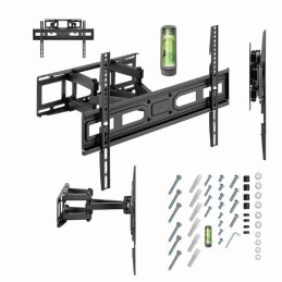 Gembird WM-80ST-03 Full-motion TV wall mount 37”-80” Black