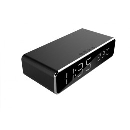 Gembird DAC-WPC-01 Digital alarm clock with wireless charging function Black