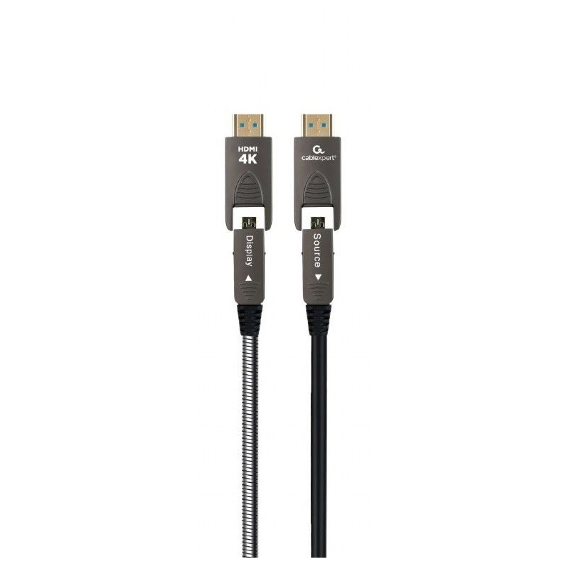 Gembird CCAP-HDMIDD-AOC-10M Active Optical AOC High speed HDMI D-A cable with Ethernet AOC Premium Series 10m Black