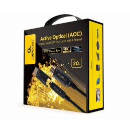 Gembird CCAP-HDMIDD-AOC-10M Active Optical AOC High speed HDMI D-A cable with Ethernet AOC Premium Series 10m Black