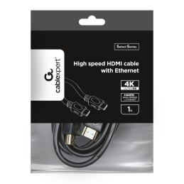 Gembird CC-HDMI4L-1M High speed HDMI cable with Ethernet Select Series 1m Black
