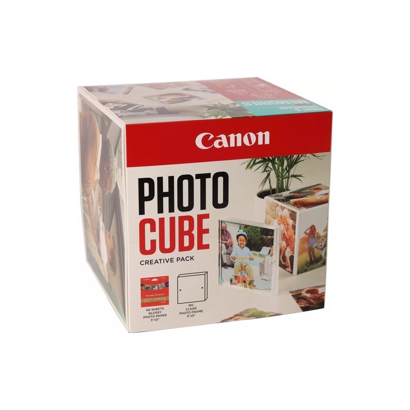 Canon PP-201 fényes eredeti fotópapír + keret fehér/kék (13x13cm, 40 lap, 1 keret, 2311B076)