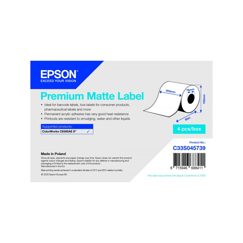 Epson S045739 eredeti címketekercs