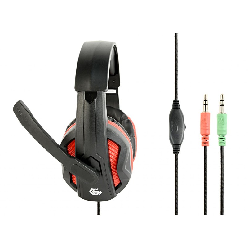 Gembird GHS-03 Gaming Headset Matte Black/Red
