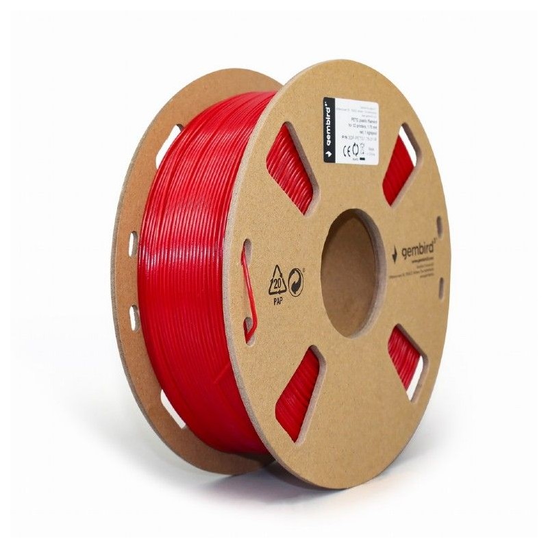 Gembird 3DP-PETG1.75-01-R Filament PETG Red 1,75mm 1kg