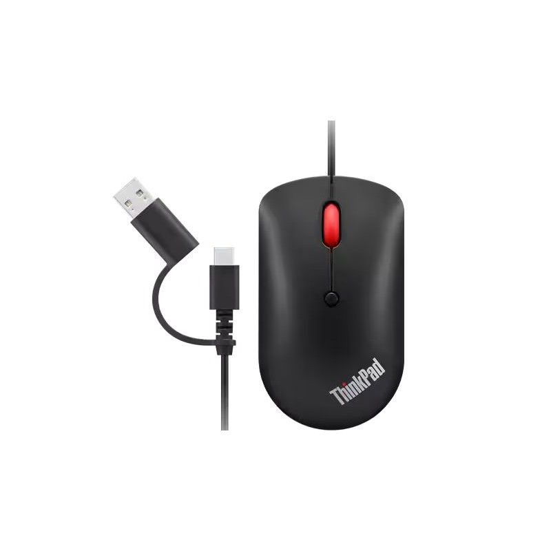 Lenovo ThinkPad USB-C Wired Compact Mouse Black