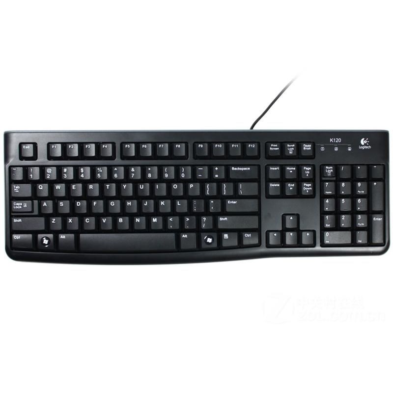 Logitech K120 keyboard Black ENG