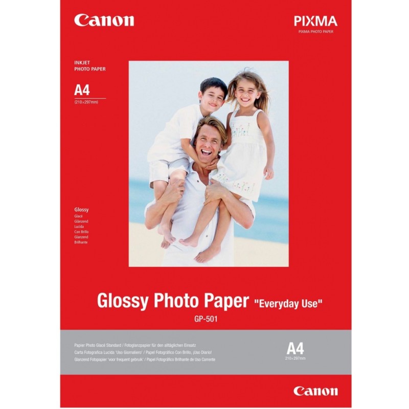 Canon GP-501 fényes eredeti fotópapír (A4, 5 lap, 200g, 0775B076)