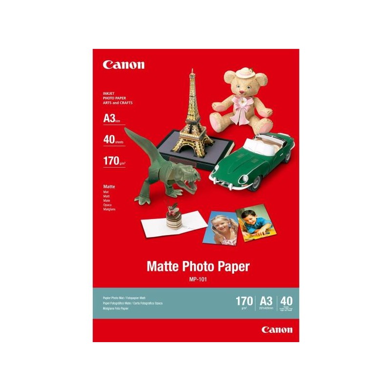 Canon MP-101 matt eredeti fotópapír (A/3, 40 lap, 170g, 7981A008)