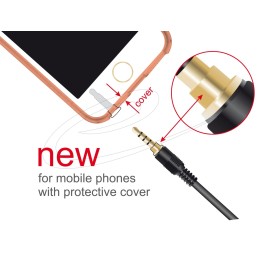 DeLock Stereo Jack 3.5 mm 4 pin male to male cable 0,5m Black