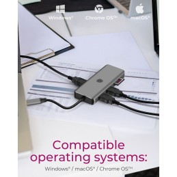 Raidsonic Icy Box IB-DK4012-CPD 9in1 USB Type-C DockingStation Black