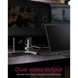 Raidsonic Icy Box IB-DK4012-CPD 9in1 USB Type-C DockingStation Black