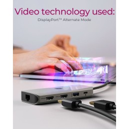 Raidsonic Icy Box IB-DK4012-CPD 9in1 USB Type-C DockingStation Black