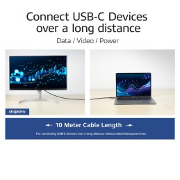 ACT USB-C 3.2 Gen2 Active Optical Cable (AOC) connection cable 10m Black