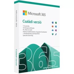 Microsoft Office 365 Family EuroZone 6 Felhasználó 1 Év HUN BOX FY25H2