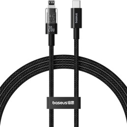 Baseus Gem USB-C to iP lightning fast charging cable 20W 1m Black