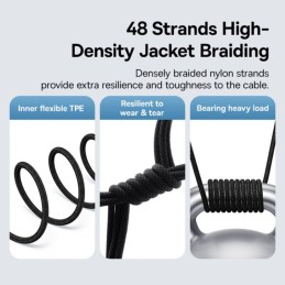 Baseus Gem USB-C to iP lightning fast charging cable 20W 1m Black