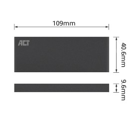 ACT AC1600 USB3.2 M.2 SATA SSD Enclosure Aluminium Design Black