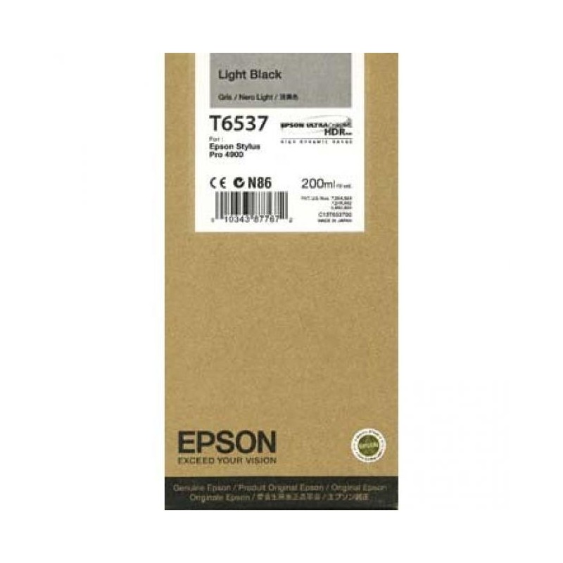 Epson T6537 világos fekete eredeti tintapatron