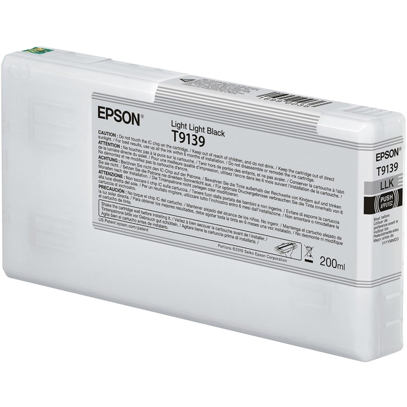 Epson T9139 lihgt light black eredeti tintapatron