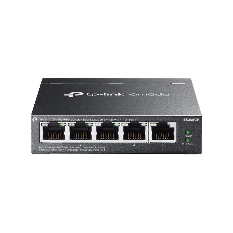 TP-Link ES205GP 5-Port PoE Switch Black