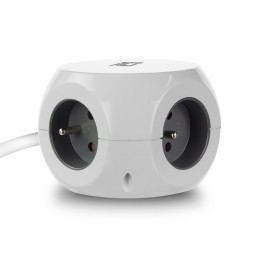 ACT Power Strip Cube E Socket Hálózati Elosztó 3DIN 1,5m White